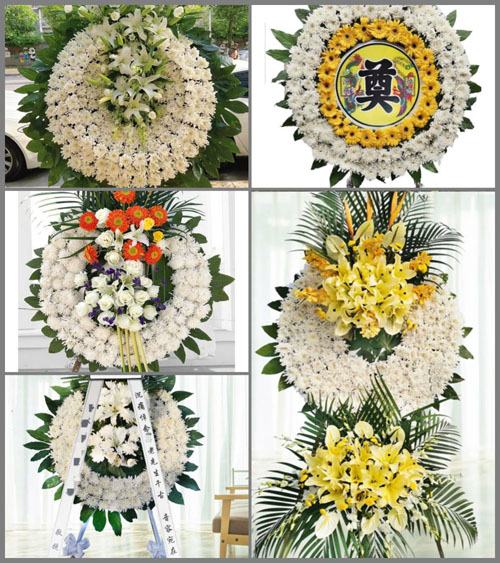 山东淄博临淄区朱台镇刘百户村花圈速递